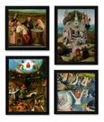 Kit Coleção De Quadros Fantasticos Artes De Hieronymus Bosch