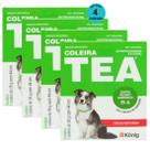 Kit Coleira Contra Pulgas E Carrapatos TEA 327 Cães De Porte Médio König 28g Com 44cm Com 4 Unidades
