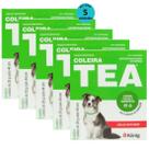 Kit Coleira Contra Pulgas E Carrapatos TEA 327 Cães De Porte Médio König 28g Com 44cm Com 5 unidades