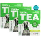 Kit Coleira Contra Pulgas E Carrapatos TEA 327 Cães Grandes König 38g Com 57cm Com 3 unidades