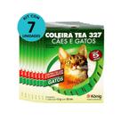 Kit Coleira Contra Pulgas e Carrapatos TEA 327 Gatos König 13g com 33cm Com 7 unidades