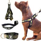 Kit Coleira Peitoral Focinheira Camuflado Militar Tipo K9 Dogvix Kit Coleira Peitoral Focinheira Camuflado Militar Tipo K9 Dogvix