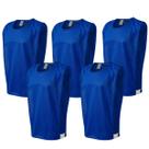Kit colete 5 pçs liso esportivo futebol trb adulto em poliéster
