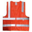 Kit Colete Refletivo Blusão Laranja C/ Bolso XXG 4 Unidades - PLASTCOR