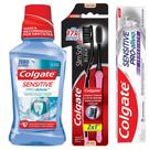 Kit Colgate: 1 Creme Dental + 1 Enxaguante Bucal + Escova Dental