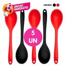 Kit Colher Arroz Em Silicone Maciço Multiuso Para Panelas Teflon Cerâmico Inox