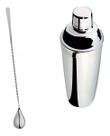 Kit Colher Bailarina E Coqueteleira Inox 550ml Para Drinks