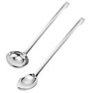 Kit Colher de Arroz e Concha Profissional Aço Inox 50cm Weck