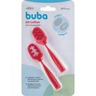 Kit Colher de Treinamento Dois Estágios para Bebê Rosa Buba