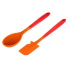 Kit Colher e Espátulas Profissional Vermelha Weck