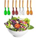 Kit Colher E Garfo Pegador Salada Alimentos Cozinha Plástico