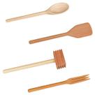 Kit Colher Garfo com três dentes e Pá para doces Bate bife
