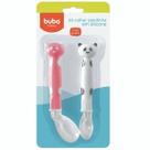 Kit Colher Pandinha Rosa E Branca livre de BPA Buba Baby