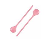 Kit Colher Rosa com Cabo Longo 29cm 2 Peças