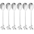 Kit Colherzinhas Leaf (6 Peças) Prata