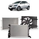 Kit Colisão Onix 1.4 Flex Automático 2014 2015 2016 2017 2018 A 2019 Radiador Condensador Ventoinha