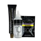 Kit Coloração 4.0 Castanho Médio Hidrabell Com Oxigenada e Máscara