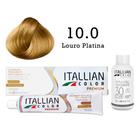 Kit Coloração Itallian Color 10.0 Louro Platina + Oxi 30