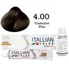 Kit Coloração Itallian Color 4.00 Castanho Plus + Oxi 30 Kit Coloração Itallian Color 4.00 Castanho Plus + Oxi 30