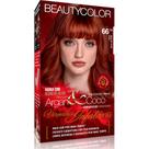 Kit Coloração Permanente Capilar Beauty Color Ruivo Doce de Leite 66.74 Blend de Óleos Aminoácidos