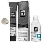 Kit Coloração Yama Nano Infusion Profissional 12.11 Louro Extra Claro E Ox Cremosa 30vol 100ml