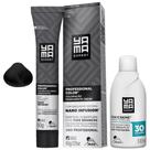 Kit Coloração Yama Nano Infusion Profissional 3.0 Castanho Escuro E Ox Cremosa 30vol 100ml