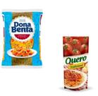 Kit com 01 Macarrão Penne 500g e Molho Tomate Quero 340g - Dona Benta