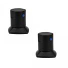 Kit com 02 Acabamentos para Registro C-44 Black Ducon Metais