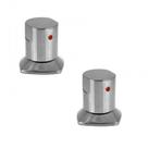 Kit com 02 Acabamentos para Registro C-44 Cromado Ducon Metais