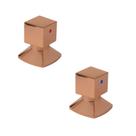 Kit com 02 Acabamentos para Registro C-46 Rose Gold Ducon Metais Kit com 02 Acabamentos para Registro C-46 Rose Gold Ducon Metais