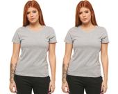 Kit com 02 babylook feminina lisa