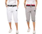Kit com 02 bermudas de moletom feminina wooks saruel skinny