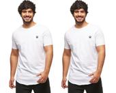 Kit com 02 camisetas longline wooks manga curta masculina Kit com 02 camisetas longline wooks manga curta masculina