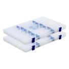 Kit com 02 Estojos para Iscas EP Fishing (Azul, 22 divisórias) Kit com 02 Estojos para Iscas EP Fishing (Azul, 22 divisórias)