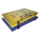 Kit com 02 Estojos para Iscas EP Fishing Colors (Amarelo e Azul, 22 divisórias) Kit com 02 Estojos para Iscas EP Fishing Colors (Amarelo e Azul, 22 divisórias)