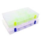 Kit com 02 Estojos para Iscas EP Fishing Grande (Azul e Verde, 17 divisórias) Kit com 02 Estojos para Iscas EP Fishing Grande (Azul e Verde, 17 divisórias)