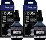 Kit com 02 Garrafas Refil de Tinta Brother BTD60BK Preto Original Kit com 02 Garrafas Refil de Tinta Brother BTD60BK Preto Original