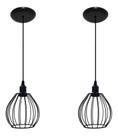 Kit Com 02 Luminarias Pendente Aramado - Modelo Balão Ideal para balcão bancada cabeceira de cama