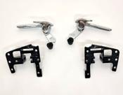 KIT com 02 Maçanetas internas Gatilho + 02 Cavaletes Gol G02 e G03 2/4 Portas + Buchinha para Instalação