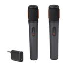 Kit Com 02 Microfones Partybox Sem Fio Jbl Black Wireless Cor:Preto