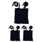 Kit Com 03 Blusas Cropped Viscose Alça Nattier