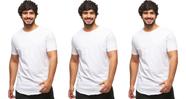 Kit com 03 camisetas longline manga curta masculina Kit com 03 camisetas longline manga curta masculina