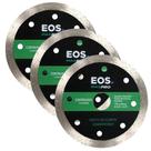 Kit com 03 Disco de Corte Diamantado Continuo 110mm EOS 110x20x10mm