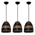 Kit Com 03 Luminaria Pendente Modelo Junco Sino Ideal para balcão cozinha americana, bacncada Bivolt 110220v Kit Com 03 Luminaria Pendente Modelo Junco Sino Ideal para balcão cozinha americana, bacncada Bivolt 110220v