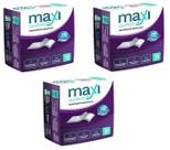 KIT com 03 pacotes de absorventes Geriátrico Maxi Confort - 60 Absorventes