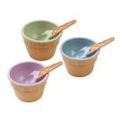 Kit com 03 Tigelas Colher Sorvete 9,5 Cm x 6,6 Cms - Clink