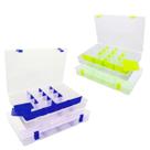 Kit com 04 Estojos para Iscas EP Fishing Grande (Azul e Verde, 17 divisórias) Kit com 04 Estojos para Iscas EP Fishing Grande (Azul e Verde, 17 divisórias)