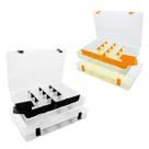 Kit com 04 Estojos para Iscas EP Fishing Grande (Laranja e Preto, 17 divisórias) Kit com 04 Estojos para Iscas EP Fishing Grande (Laranja e Preto, 17 divisórias)