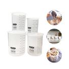 Kit com 04 Potes Herméticos Plástico 800/1400/2100/3000ml