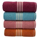Kit Com 04 Toalhas De Banho Gigante Banhão Quasar Vinho Azul Rosa Âmbar 72x150cm LMpeter
